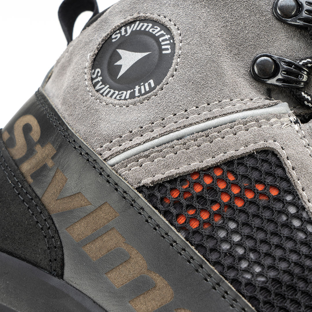 Chaussure-moto-stylmartin-vertigo-air-gris-homme-femme-d3o-logo