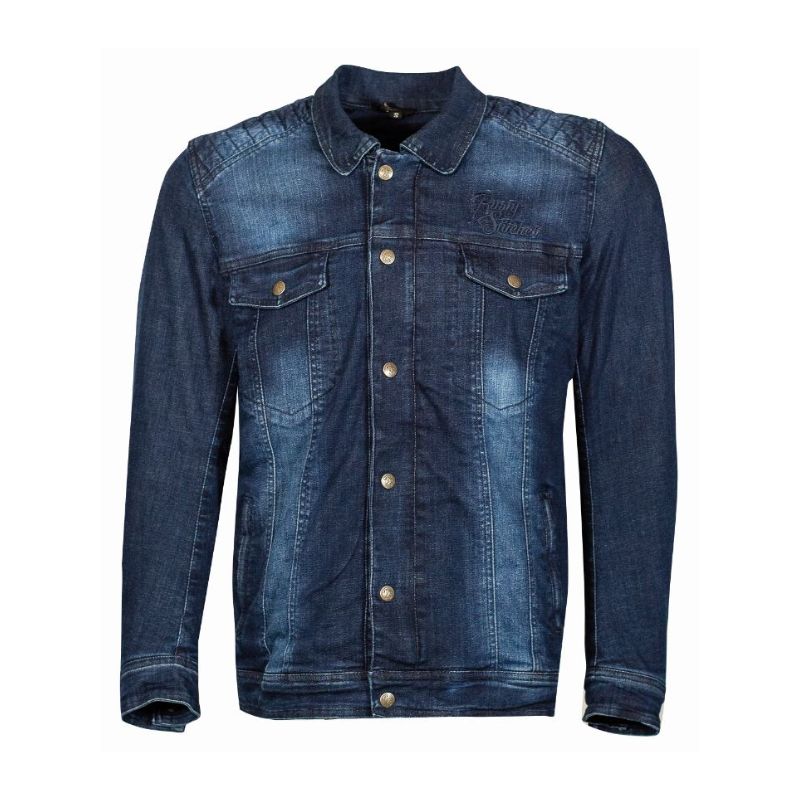 Chemise moto kevlar denim homologuée CE avec protections coudes épaules