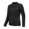 Chemise moto femme en jean noir kevlar protections CE