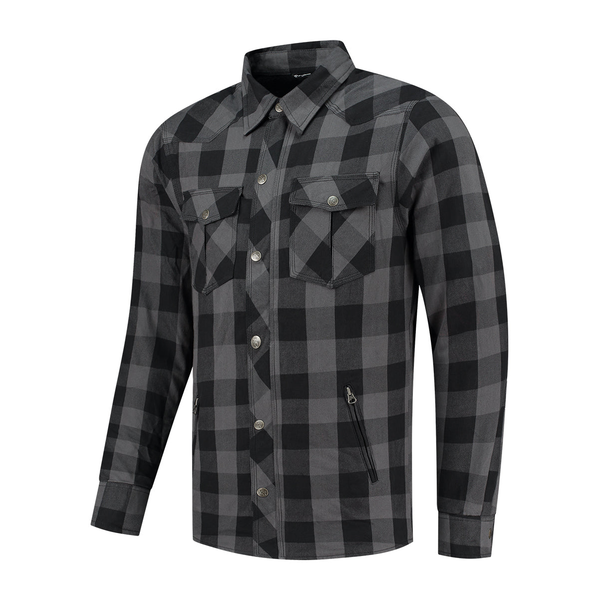 Chemise moto kevlar homologuée CE flanelle à carreaux homme protection urbaine