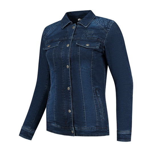 Chemise moto Kevlar femme denim avec protections CE