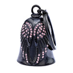 Guardian bell - Ailes d'ange diamantées - Vignette | Boutique biker