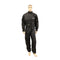 Combinaison pluie moto 100% étanche polyester PVC noire