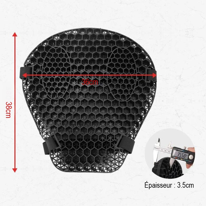 Acavallo Coussin de selle en gel de massage et double rehausseur, taille unique, transparent, accessoires d'équipement pour cheval Acavallo Coussin de selle en gel de massage et double rehausseur, taille unique, transparent, accessoires d'équipement pour cheval