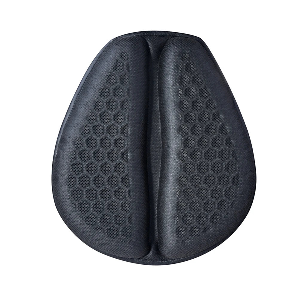 Coussin de selle moto avec structure alvéolée, design anti-glisse et surface respirante pour longues distances