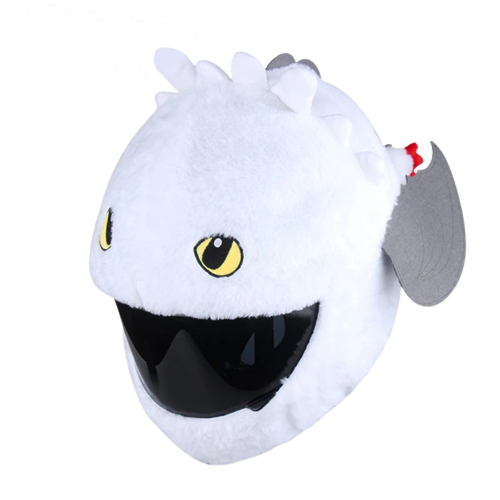 Housse De Casque Moto Peluche, Couvre-Casque De Moto Housse Protection  Complet Full Face Casque Couvre-Casque Peluche Dessin Bonnet PèRe pour