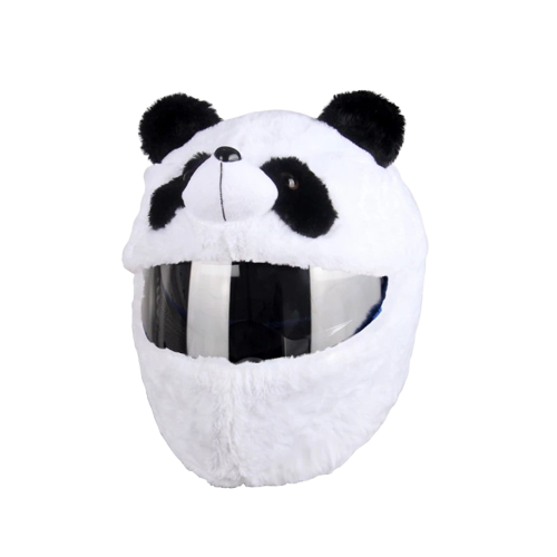 Housse Couvre Casque de Moto Panda Noir et Blanc