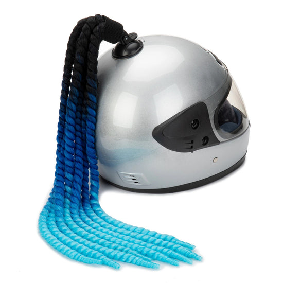 Couvre casque moto predator bleu clair