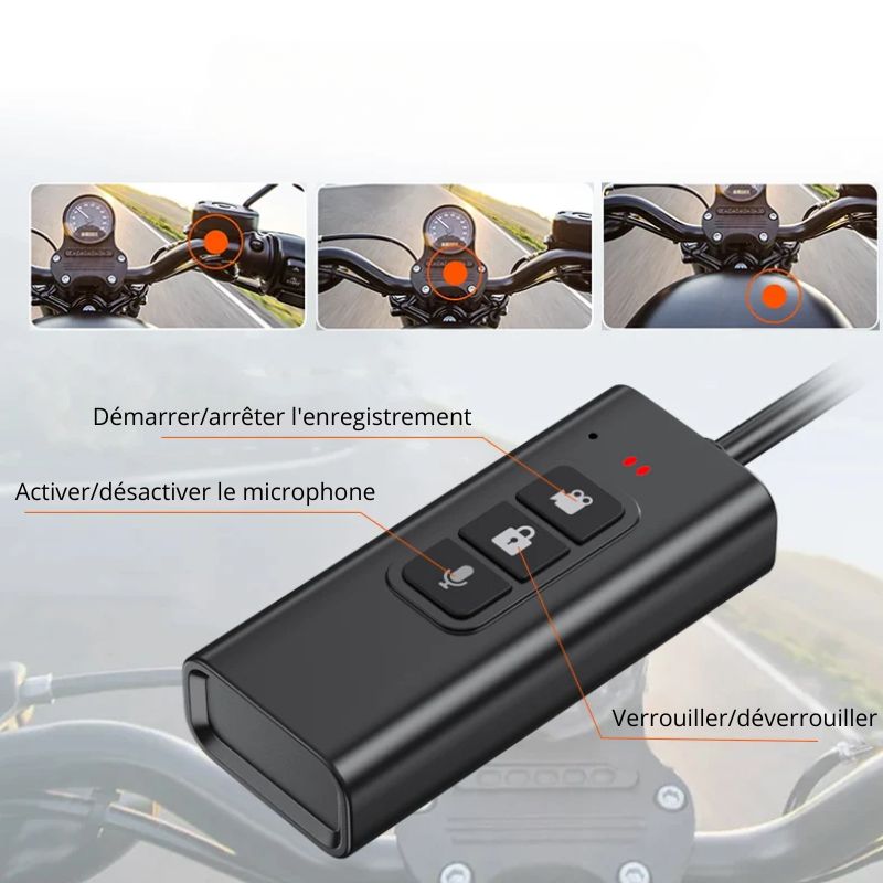 Dash-cam-moto-telecommande