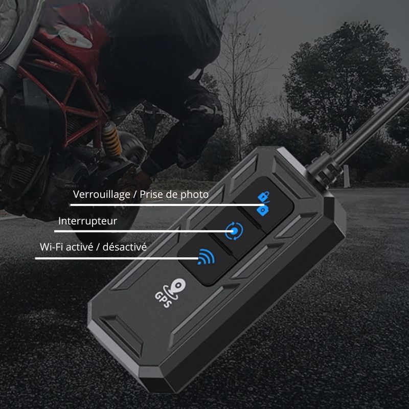Dashcam-pour-moto-telecommande