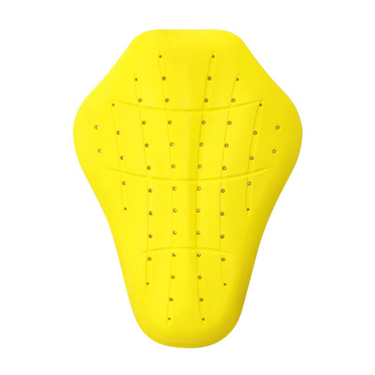 Dorsale moto à mémoire de forme jaune homologuée CE niveau 1