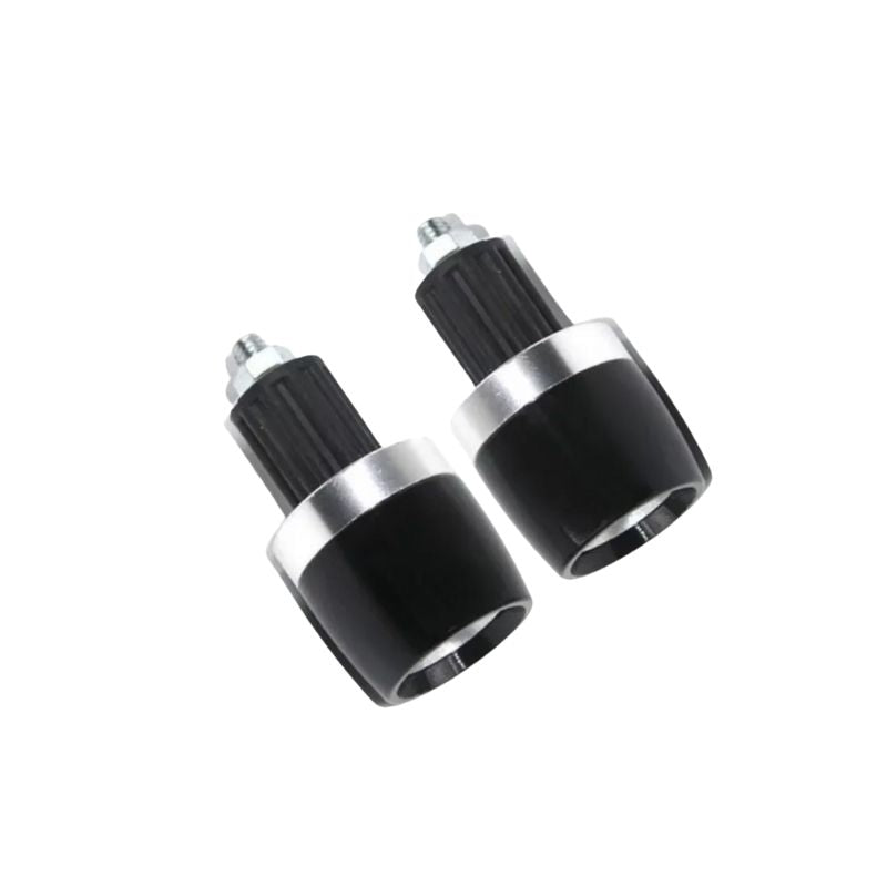 Embouts de guidon Kawasaki argenté aluminium 22mm