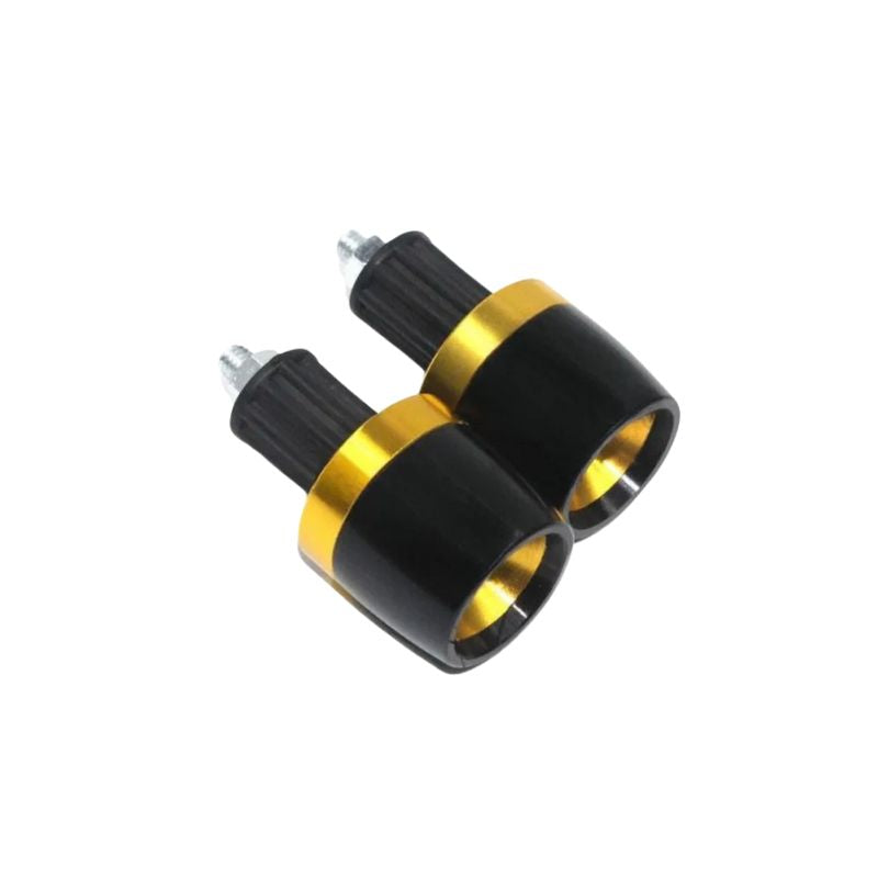 Embouts de guidon Kawasaki doré aluminium 22mm