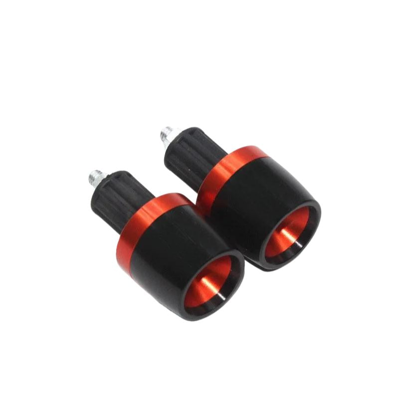 Embouts de guidon Kawasaki orange aluminium 22mm