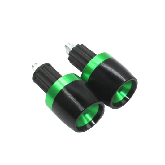 Embouts de guidon Kawasaki vert aluminium 22mm