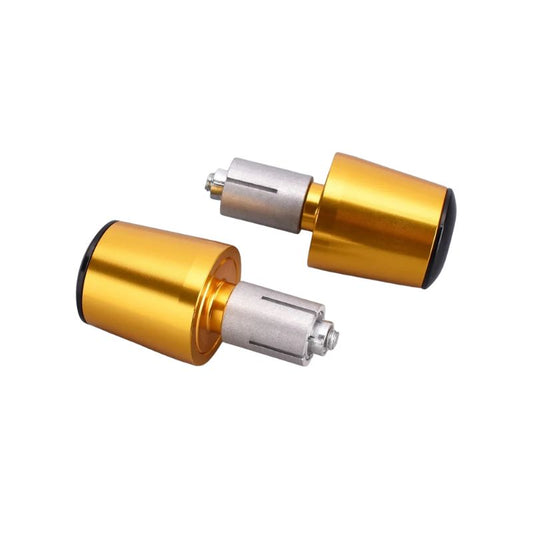 Embouts de poignées moto aluminium doré universel 22mm
