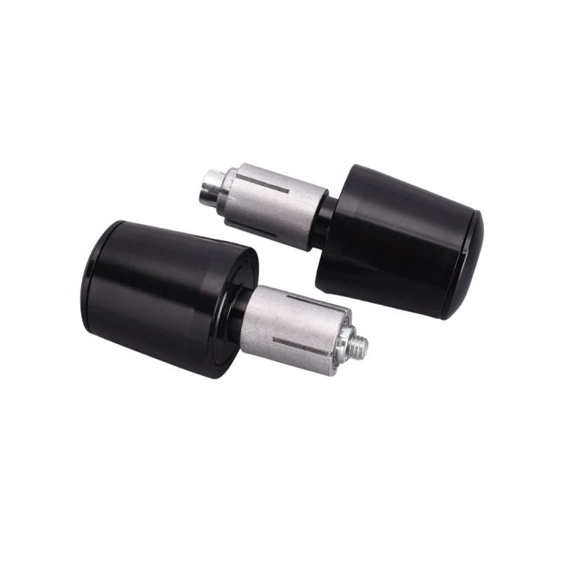 Embouts de poignées moto aluminium noir universel 22mm