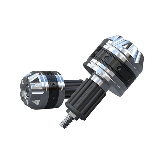 Embouts de guidon moto aluminium T6 caoutchouc universels