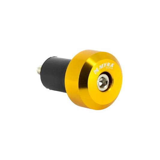 Embouts de guidon moto Ø17 anodisés jaune aluminium universels