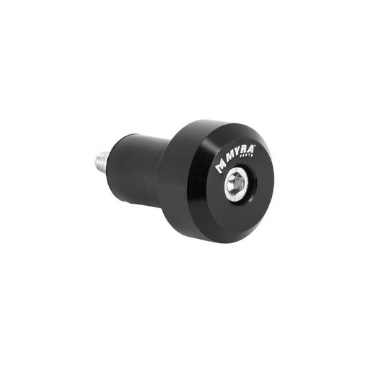 Embouts de guidon moto Ø17 anodisés noir aluminium universels 30 mm