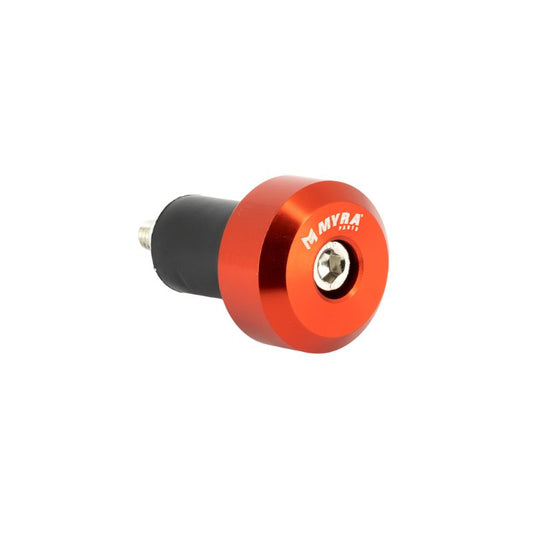 Embouts de guidon moto Ø17 anodisés orange aluminium universels
