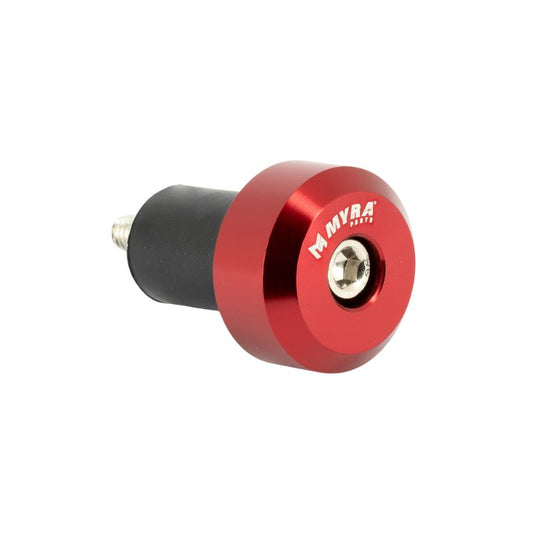 Embouts de guidon moto Ø17 anodisés rouge aluminium universels