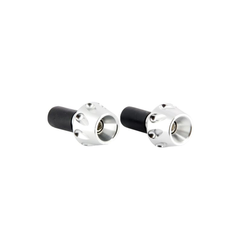 Embouts de guidon moto coniques anodisés aluminium Ø13 Ø17