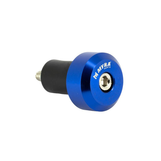 Embouts de guidon conique Ø17 bleu anodisé moto aluminium 30 mm