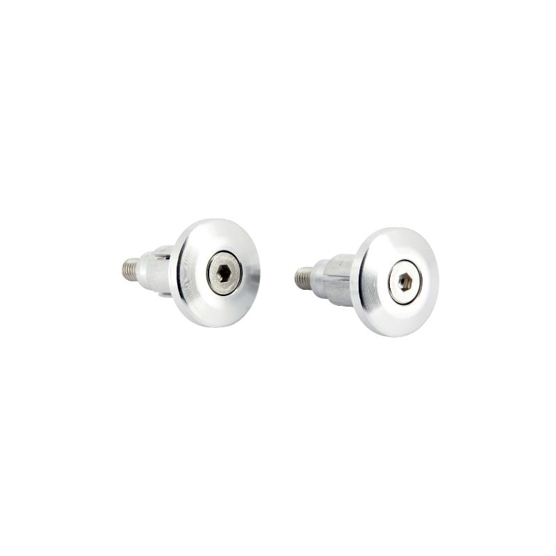 Embouts de guidon plats moto Ø13-17 mm anodisés aluminium