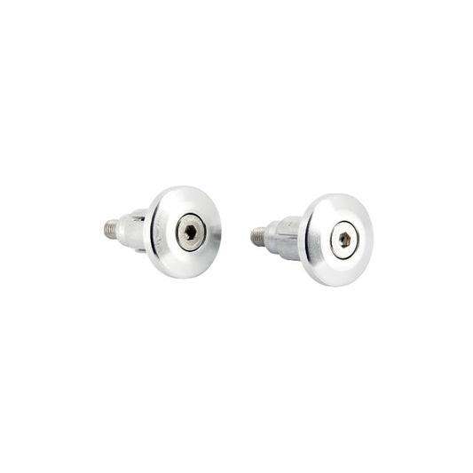 Embouts de guidon plats moto Ø13-17 mm anodisés aluminium