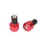 Embouts de guidon - 17mm anodisés rouge - Vignette | Boutique biker