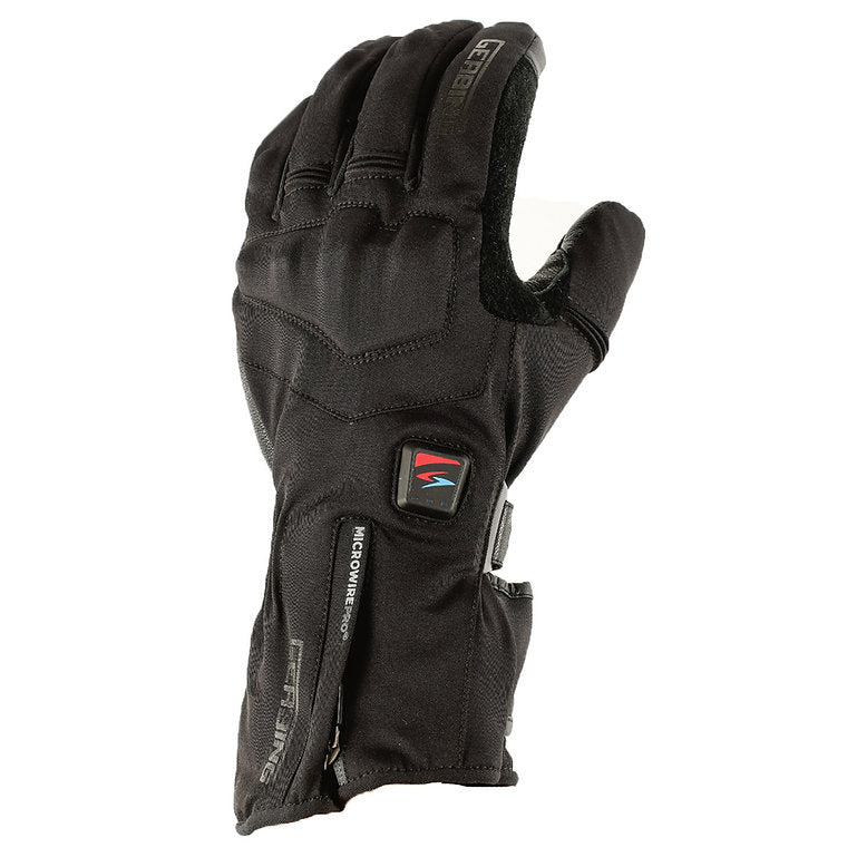 gants moto chauffants gerbing xtreme air hiver cuir homme femme avec batterie 7v 12v et régulateur intégré
