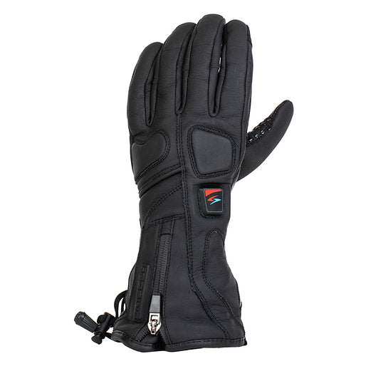 Gants chauffants moto femme gerbing xtreme cuir noir imperméables