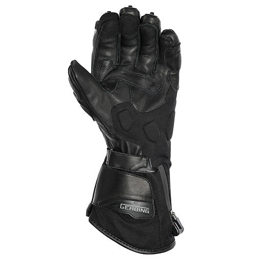 Gants moto chauffants coqués Gerbing Defender Tex 2.0 cuir noir homme femme renforts