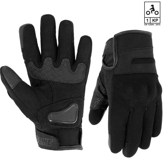 gants moto hiver homme S-LINE Himalaya noir homologués CE avec paume renforcée et fonction tactile
