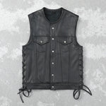 Gilet in pelle nera - Taglia XS | Consegna in 48 ore - Vignette | Boutique biker