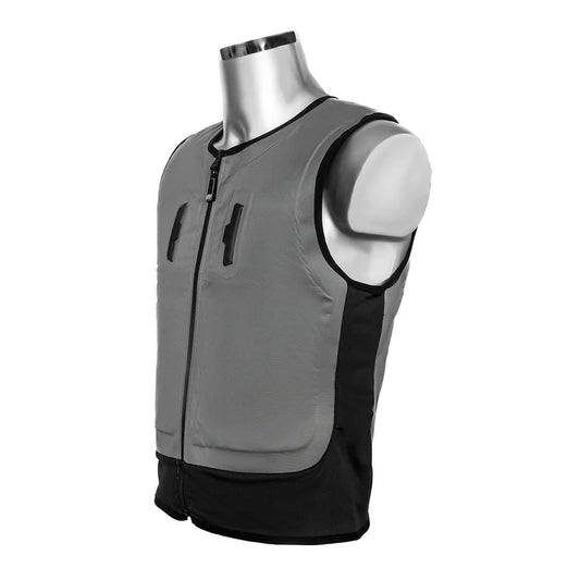 Gilet rafraîchissant moto Dry-Cool 10 gris pour homme et femme, technologie dry-cool, reste sec même activé, 72h de fraîcheur, IZI BodyCooling