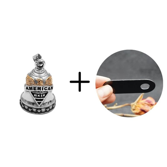 Campana del guardiano - motociclista americano 