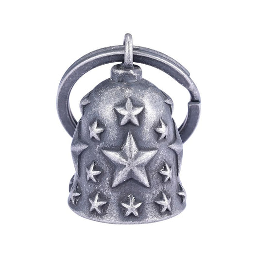 Clochette Guardian Bell étoilée en alliage de zinc pour moto, porte-bonheur motard
