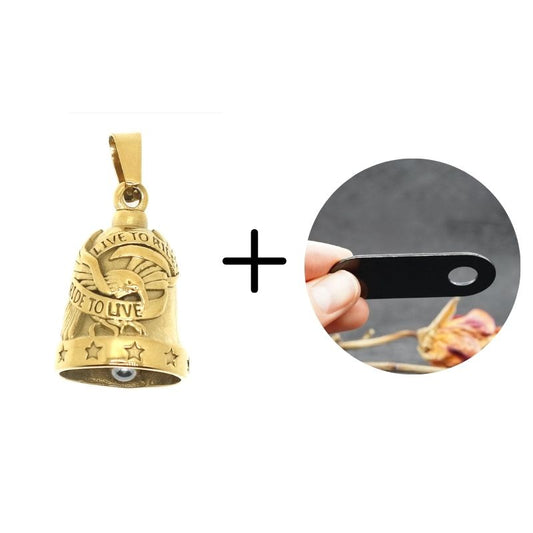 Campanello per moto - Gold Ride to Live