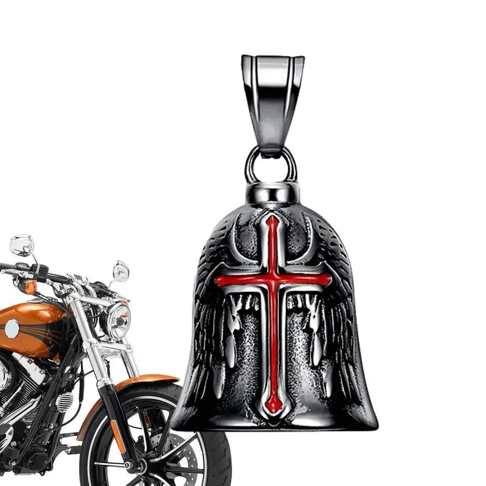 Guardian Bell, Bijoux Moto, Porte Bonheur Motard, Clochette Inox Biker
