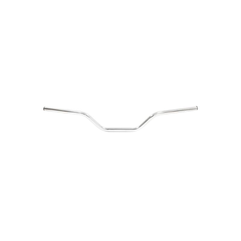 Guidon moto cross acier chromé haut 22,2 mm longueur 740 mm hauteur 80 mm