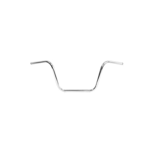 Guidon moto custom apehanger bas 22mm acier noir 820mm