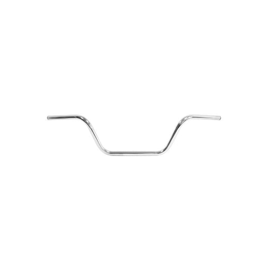 Guidon moto custom corne de vache 22 mm largeur 860 mm hauteur 180 mm galbe 14 cm