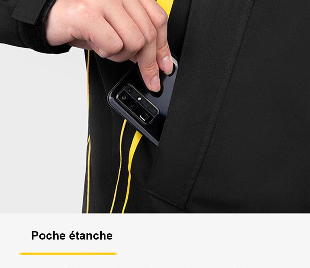 Habit de pluie moto poche étanche