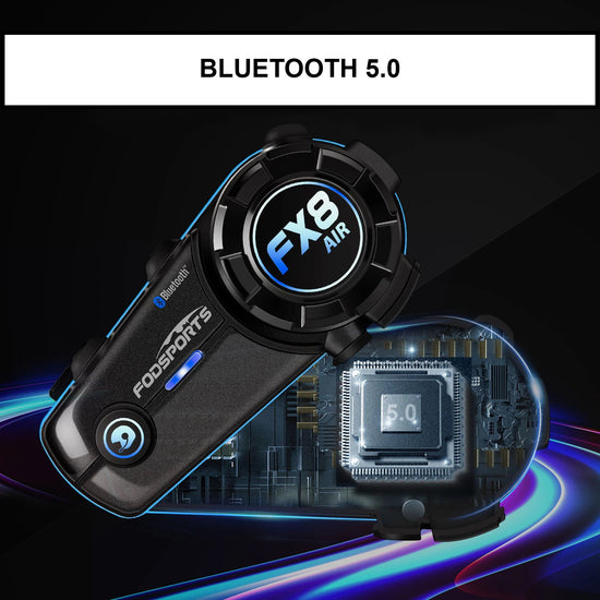 FX8 intercom bluetooth duo pour casque intégral de moto main libre