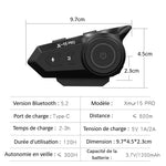 Intercom-moto-Bluetooth-X-15-PRO-casque-moto-mesure-et-details