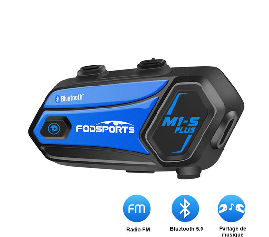 M1-S PLUS Intercom de moto bluetooth pas cher pour casque main libre