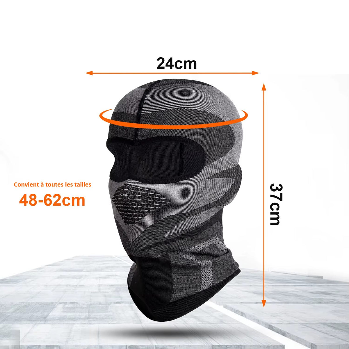 Lot De 2 Cagoules Ski 3 Trous - Tricoté Chaud Multifonction - Moto Vélo Homme Femme - Noir Et Rose
