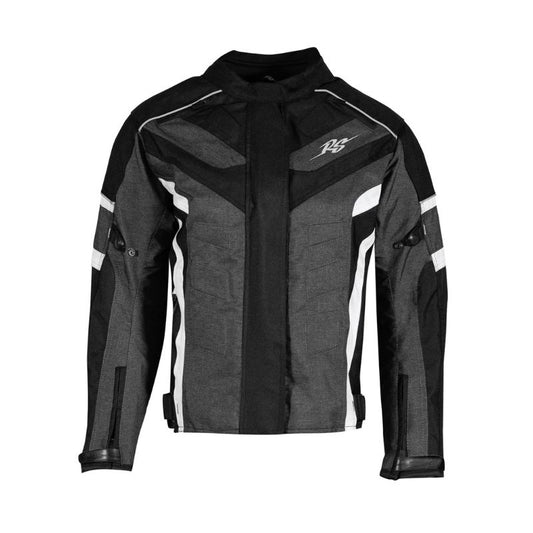 Veste moto femme Juliette sportive noire et grise avec protections CE